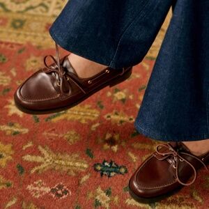 Sezane Caroline Moccasins in Glossy Chocolate (5)
